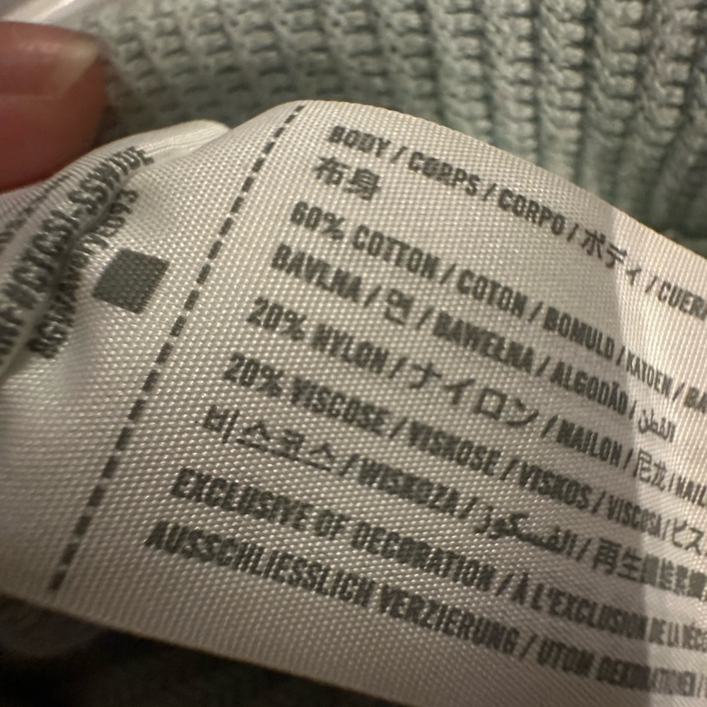 Hollister Ribbed Knit Crop Top - Sage green - Picture 5 of 5